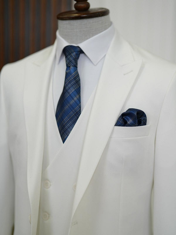 Bradenton White 3 Piece Suit for Men image 1