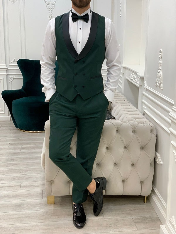 Deerfield Men’s Green 3 Piece Tuxedo image 2