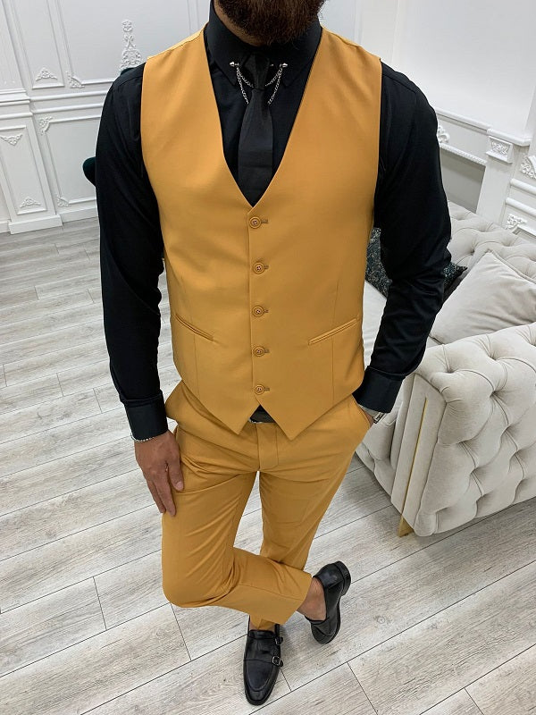 Whitney Men’s 3-Piece Mustard Suit image 2