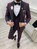 Yukon Purple Slim Fit Shawl Lapel Tuxedo image 0