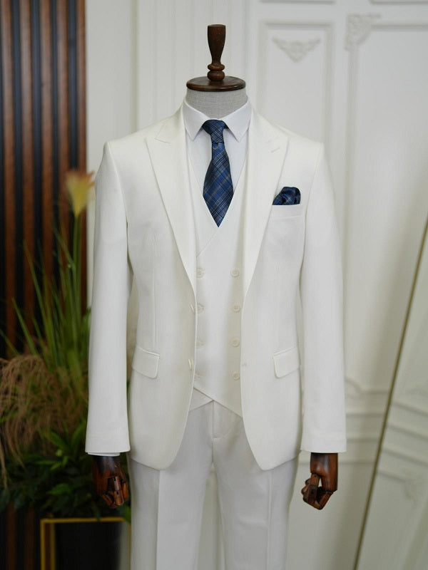 Bradenton White 3 Piece Suit for Men image 0