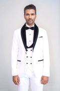 Velvet Shawl Lapel White Tuxedo image 0
