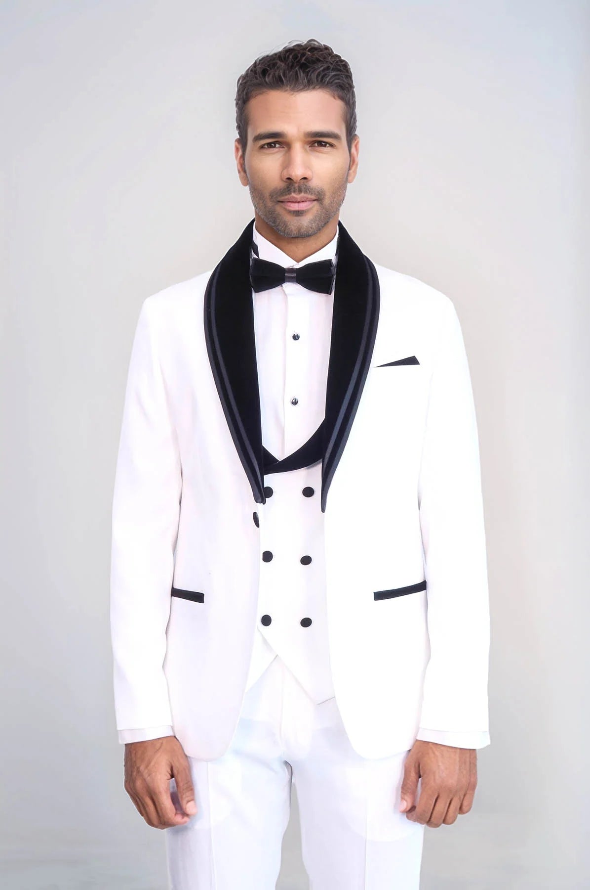 Velvet Shawl Lapel White Tuxedo image 0