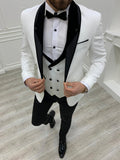 Molalla White Slim Fit Shawl Lapel Tuxedo image 0