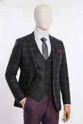 Oliver Purple Plaid Suit