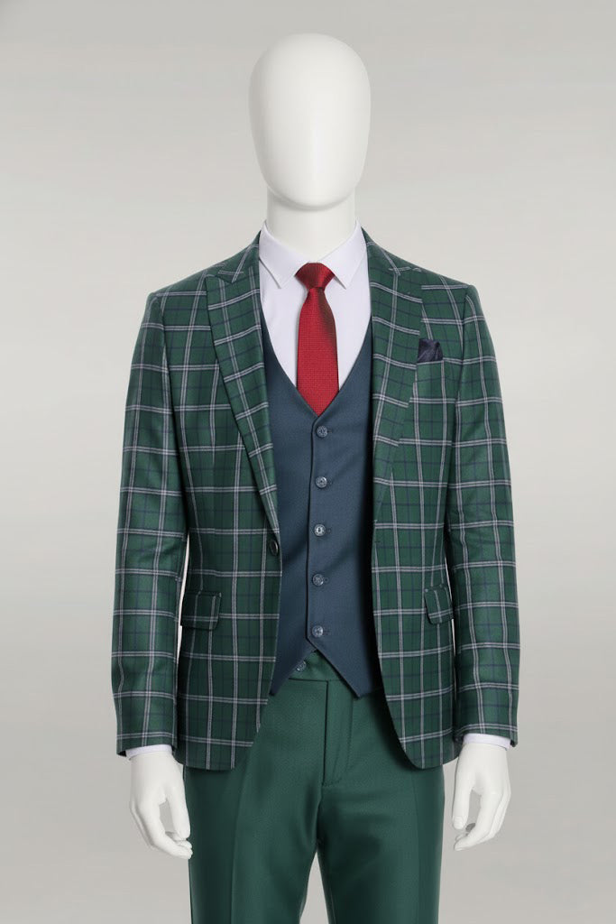 Green Plaid Suit