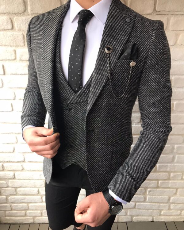 Lynden Gray Slim Fit Suit - Bespoke Daily