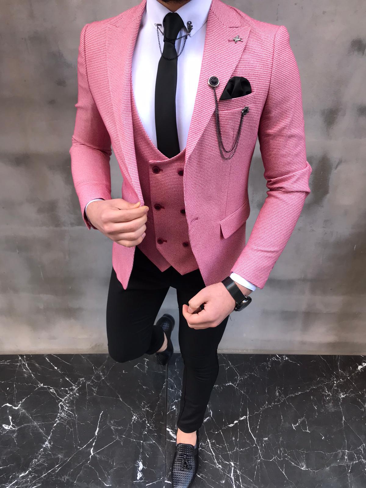 Sedona Pink Slim Fit Suit - Bespoke Daily