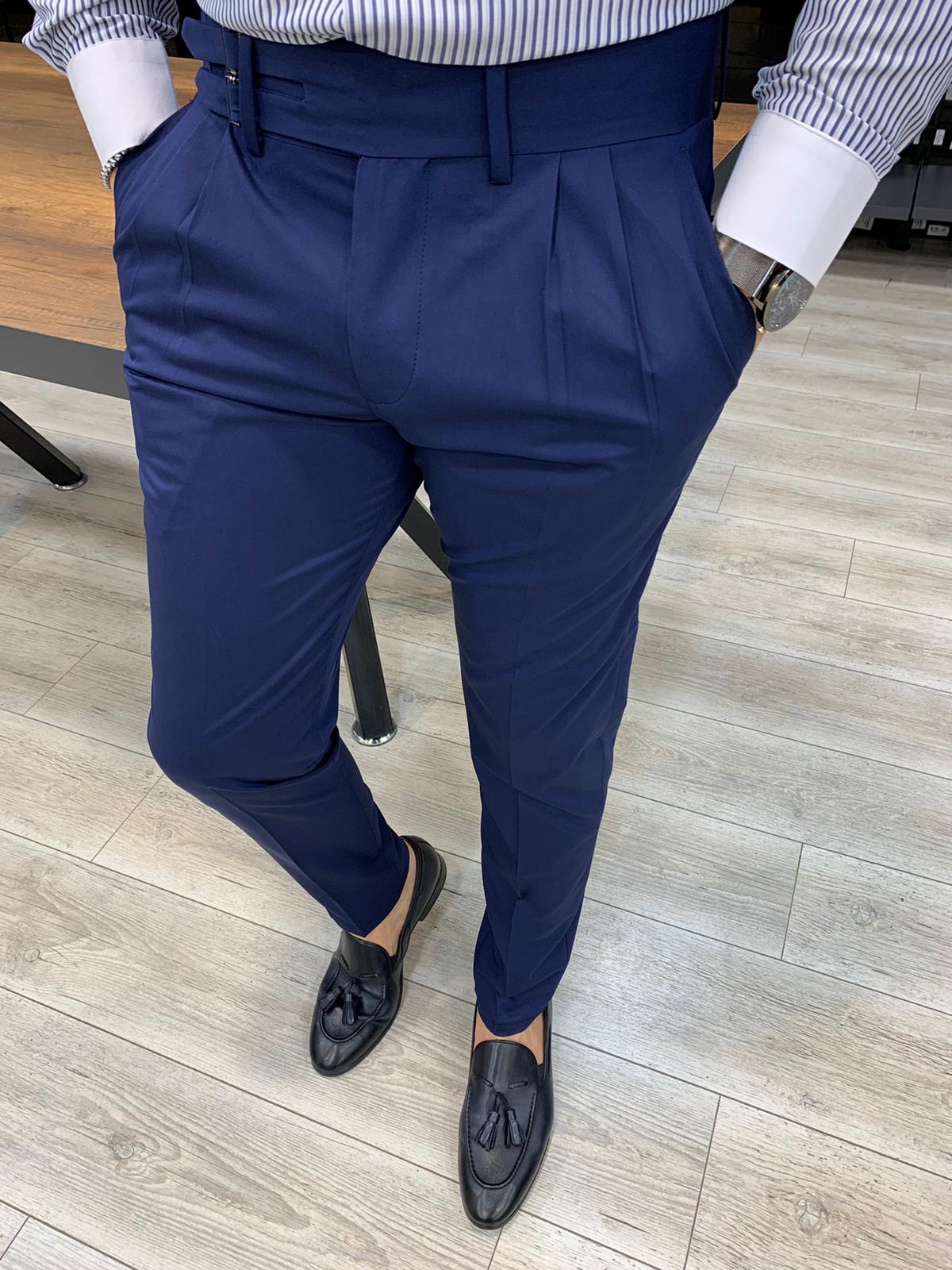 PT01 Slim Fit Pleated Corduroy Trousers Light Beige at CareOfCarlcom