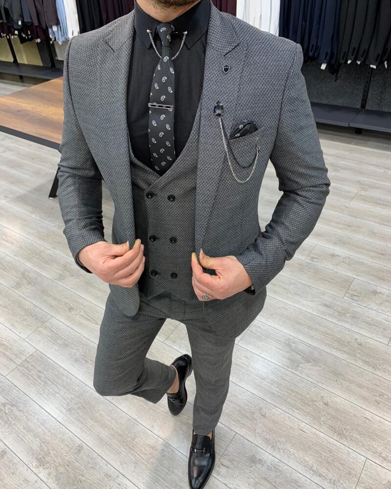 Wilson Gray Slim Fit Suit - Bespoke Daily