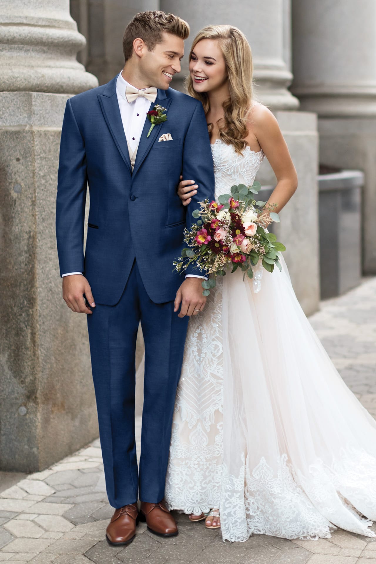 Blue Tuxedos and Wedding Attire for Groom