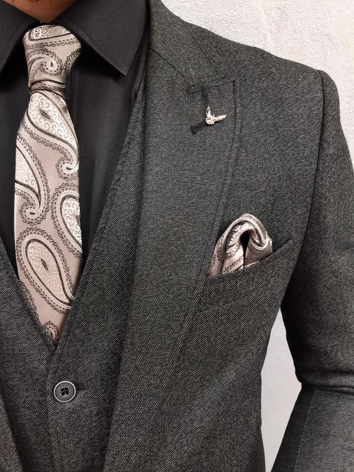 Buy Black Slim Fit Suit by BespokeDailyShop.com | Worldwide Shipping